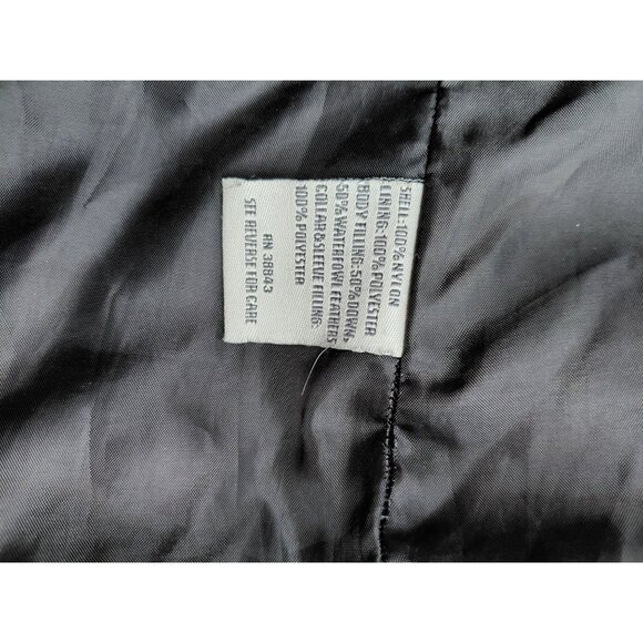 Larry Levine Womens Down Hooded Puffer Jacket M Black - Picture 7 of 9